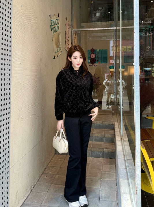 25FW velvet jacket pants sets