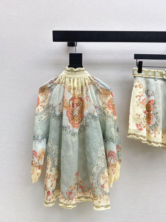 26SS flower print shirt