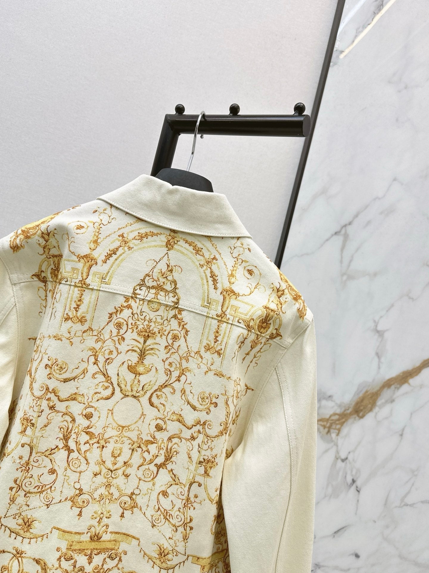 26SS print denim jacket