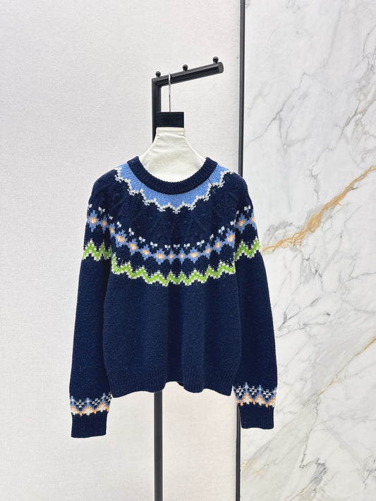 25FW fair isle knit sweater