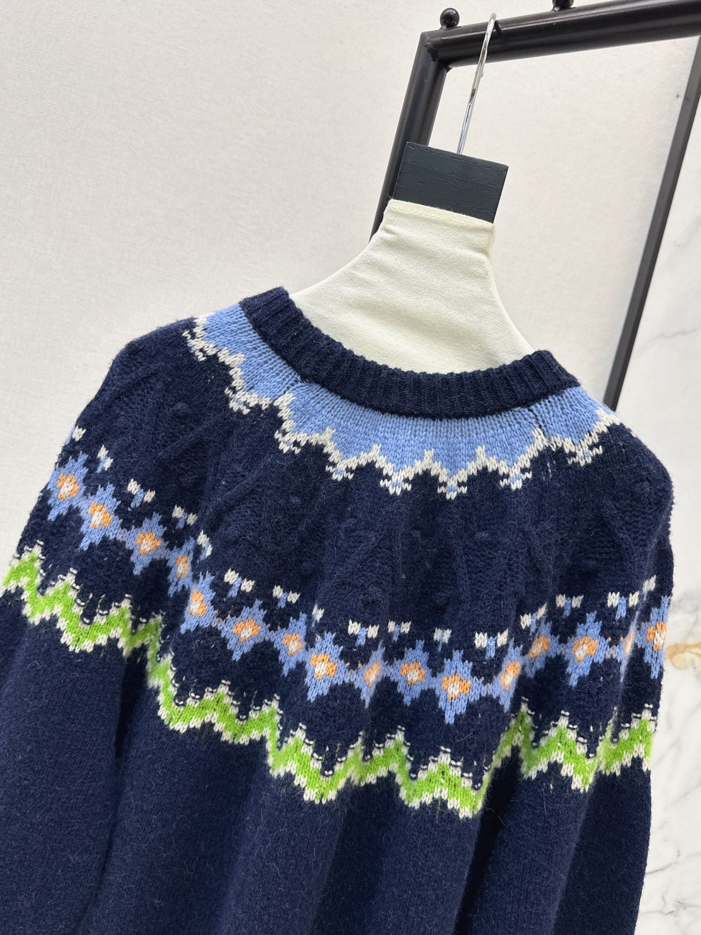 25FW fair isle knit sweater