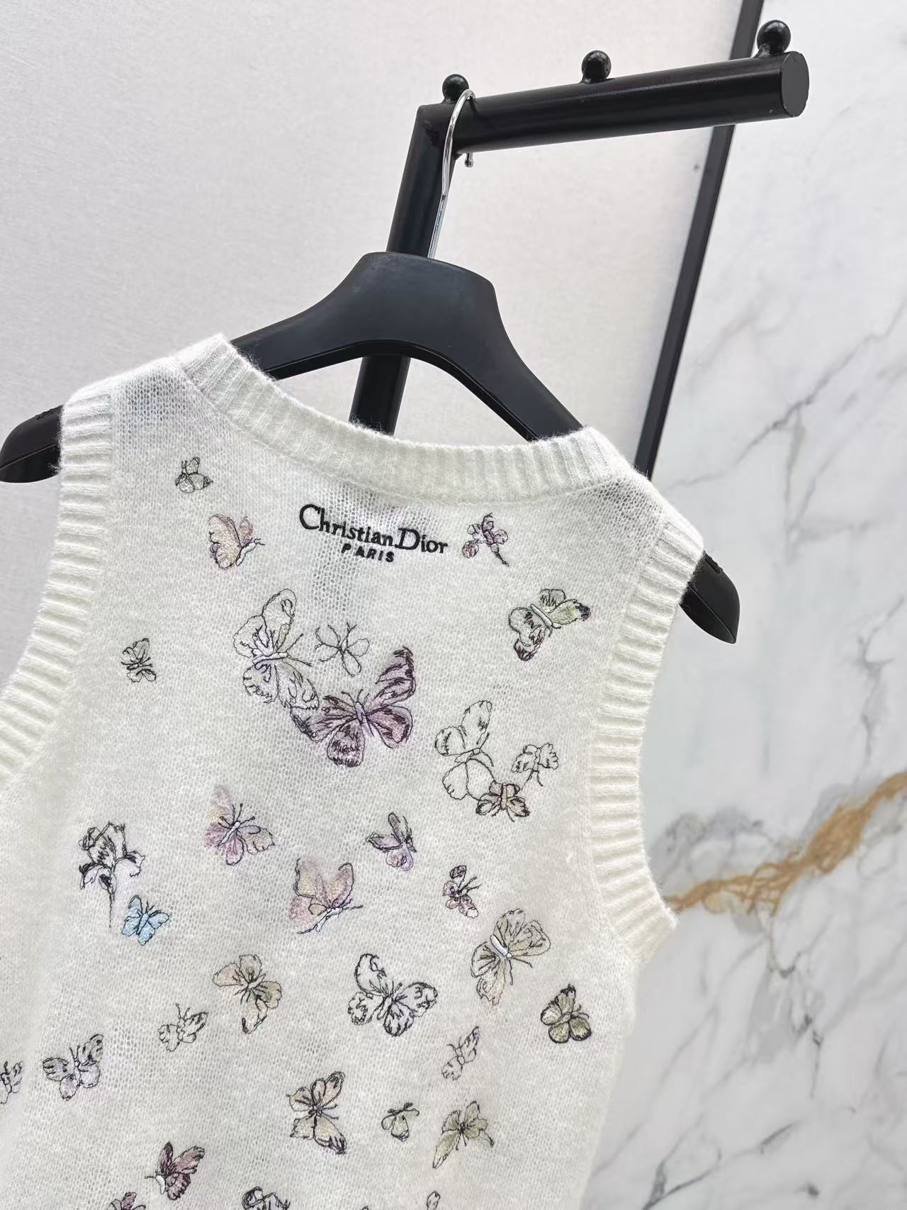 26SS embroidery knit vest