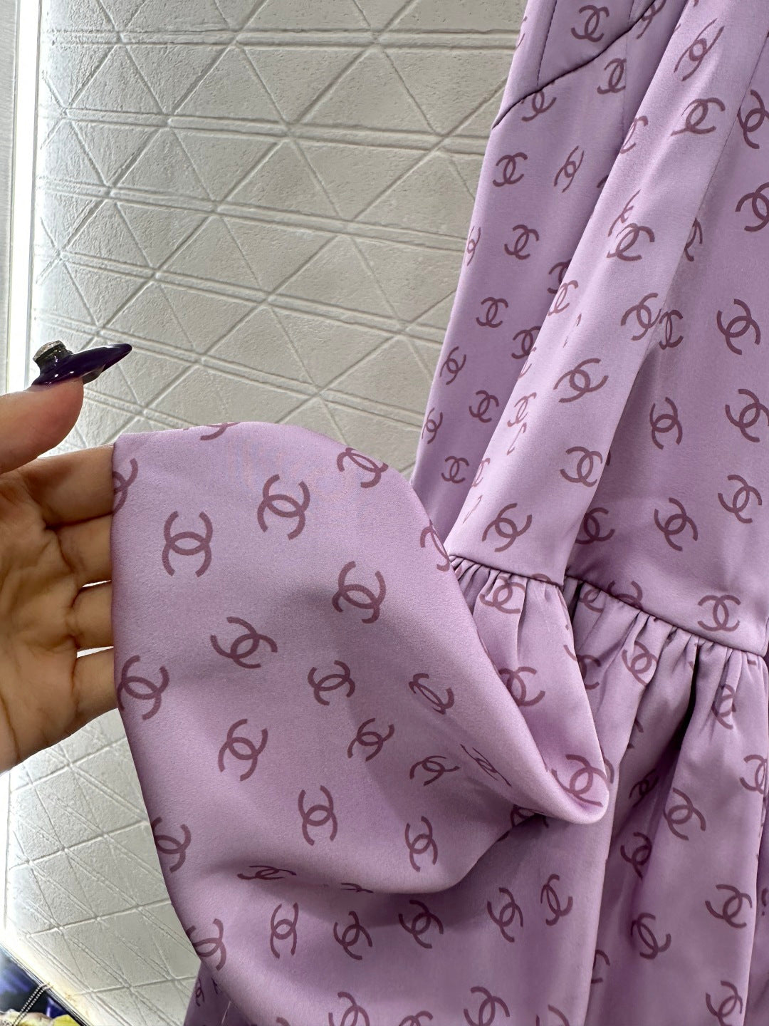 25FW print halter neck dress