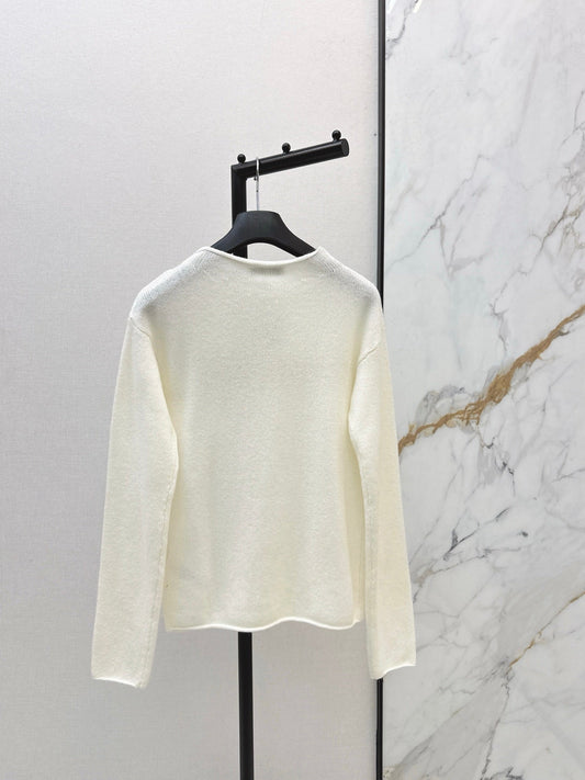 26SS embroidery cashmere sweater