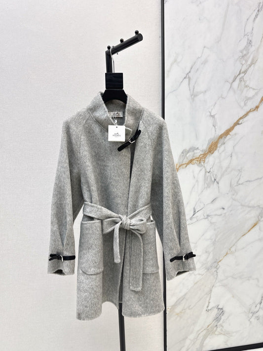 25FW NEW woolen belted overcoats