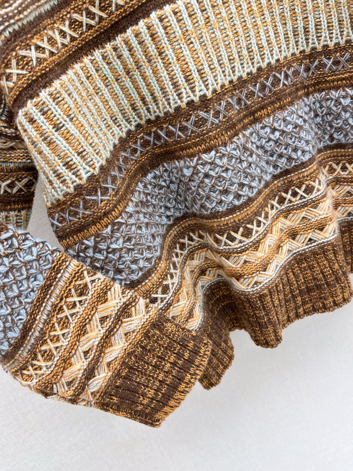 26SS NEUER Fair-Isle-Strickpullover