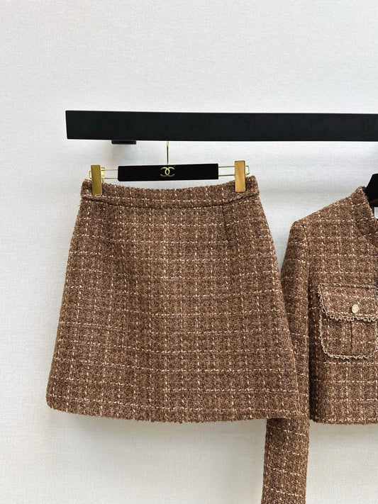 26SS NEW woven jacket skirts sets