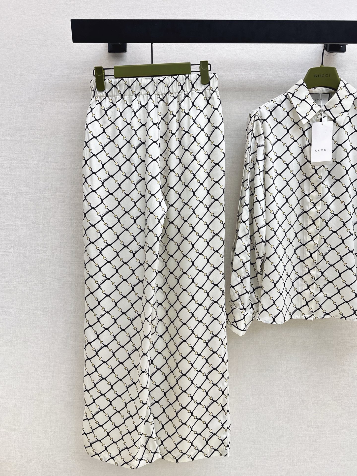 26SS NEW check shirts wide-leg set