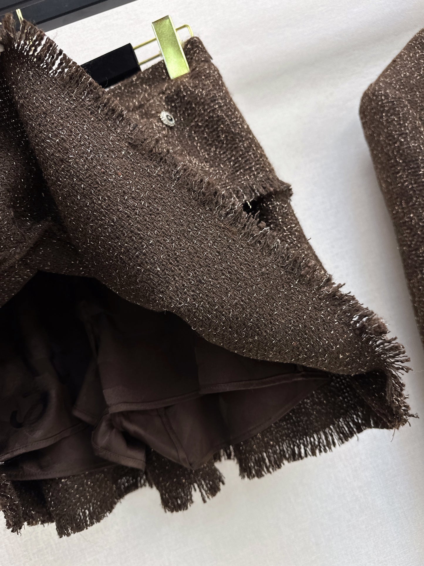 26SS NEW fringe woven skirt