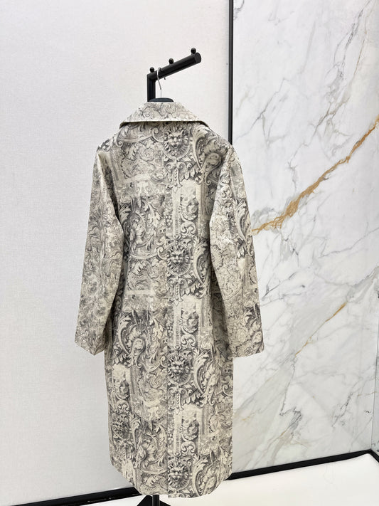 26SS NEW print denim overcoats