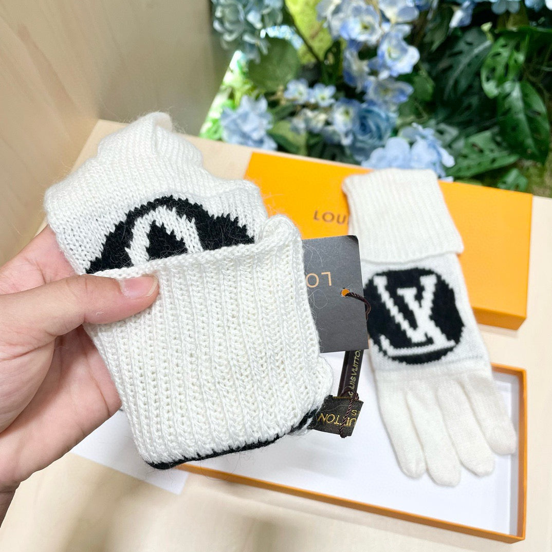 26SS Neue Herbst- und Winter-Strickhandschuhe aus Wolle