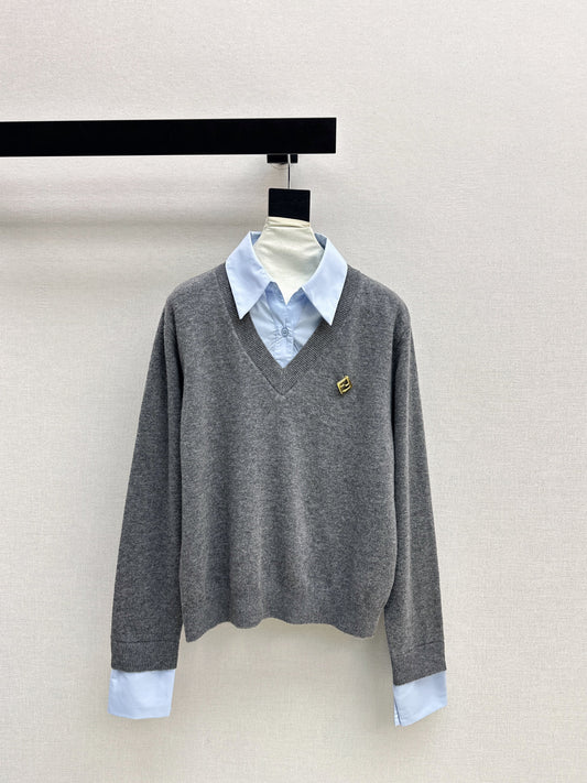 26SS NEW 2in1 knit shirt