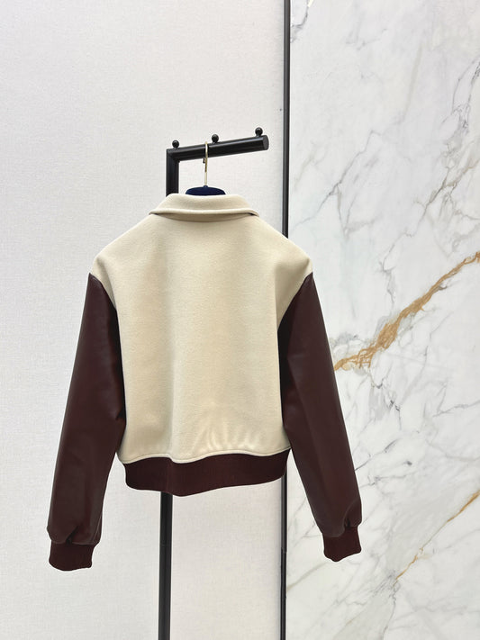 26SS NEW contract leather bomber jacket