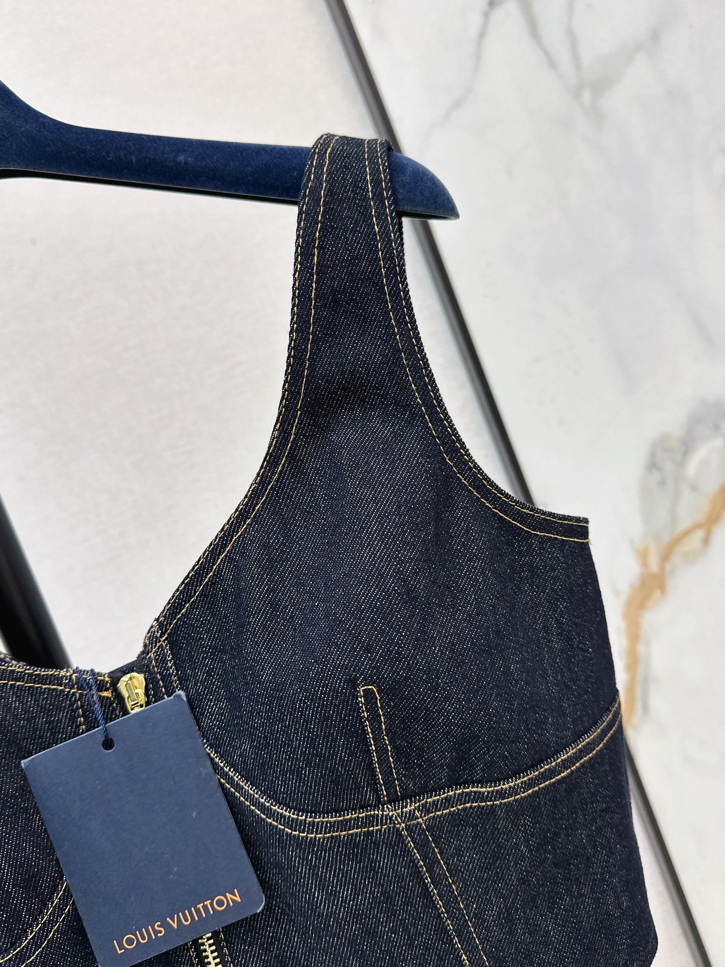 26SS NEW zip-up denim vest