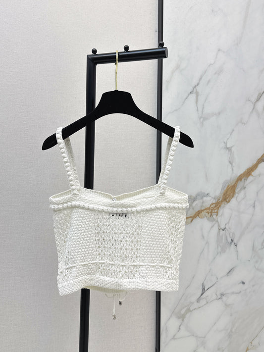 26SS NEW hollow knit slip vest