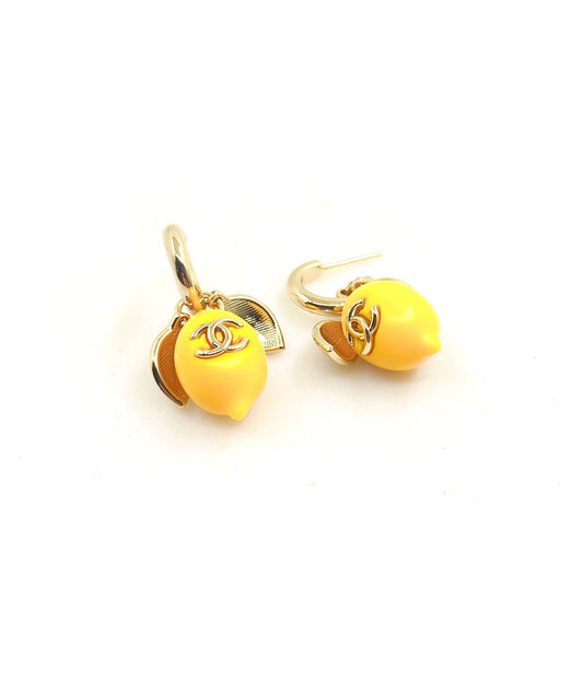 ❤️🔥Limited edition❤️🔥26SS NEW Yellow Lemon Ear Hook