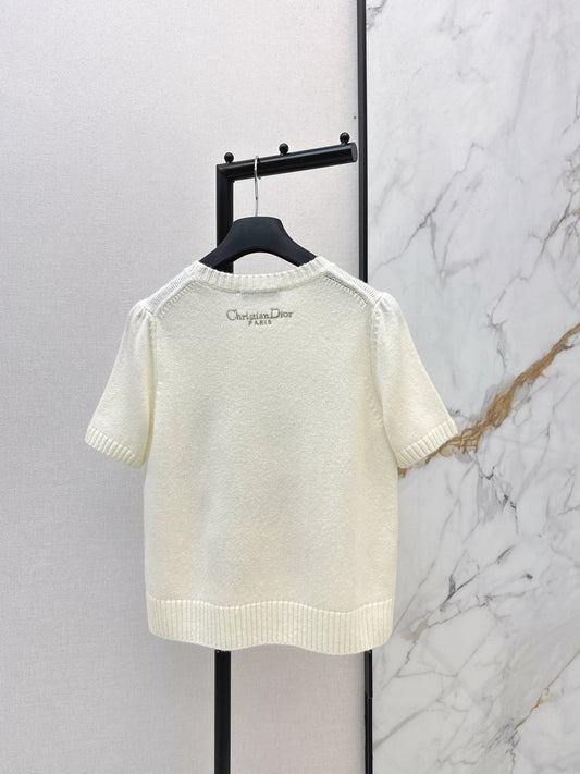 26SS NEW embroidery cashmere sweater
