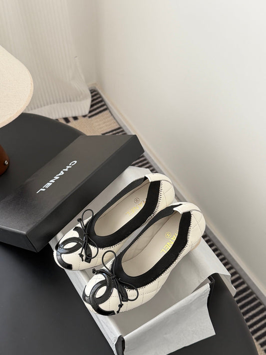 26SS NEW chunky heel ballerina shoes (height: 4.5cm)