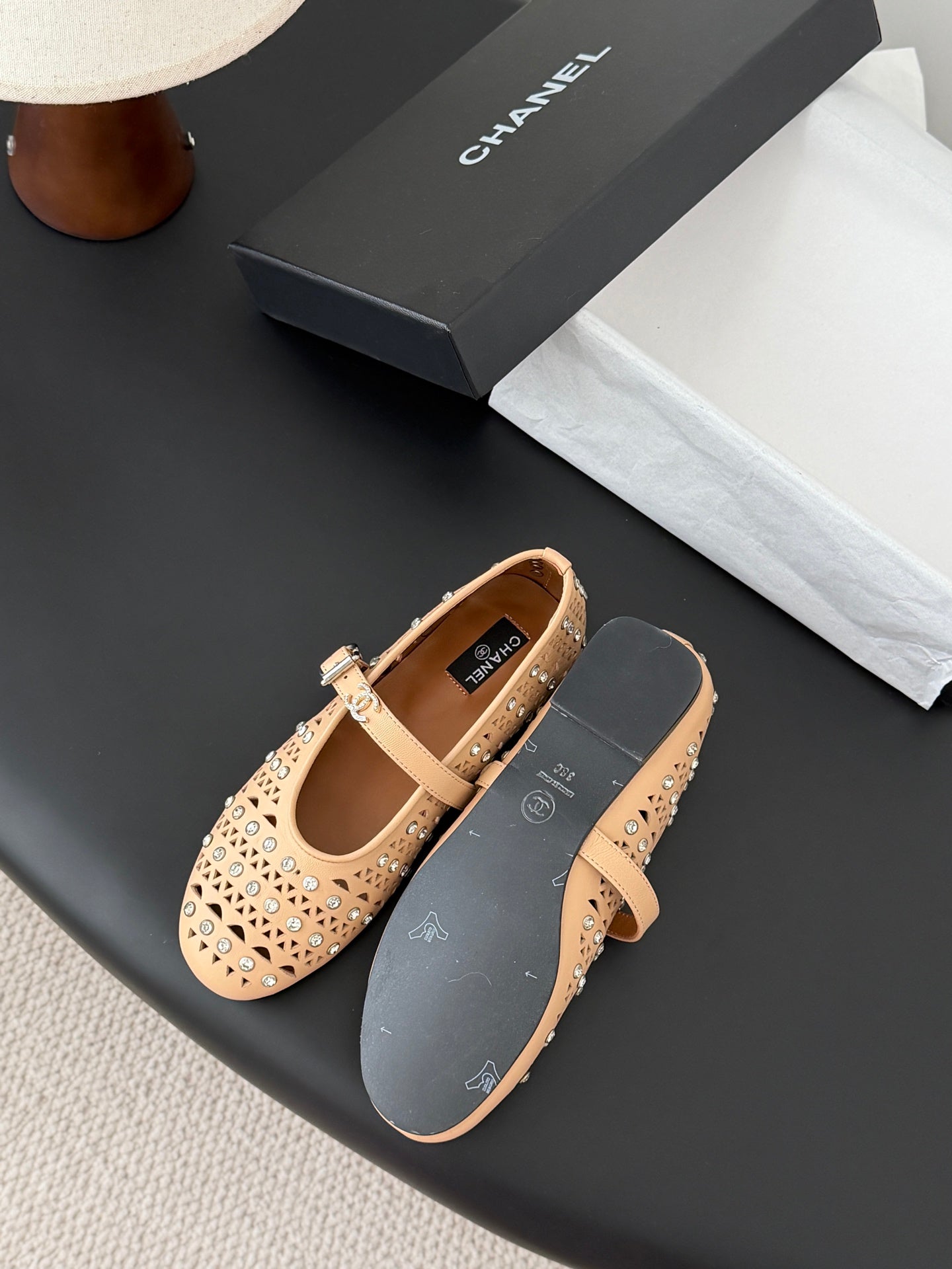 26SS NEUE Mary Jane Hohl-Strass-Schuhe