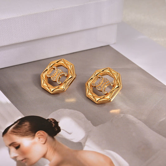 26SS NEW Gold Earrings