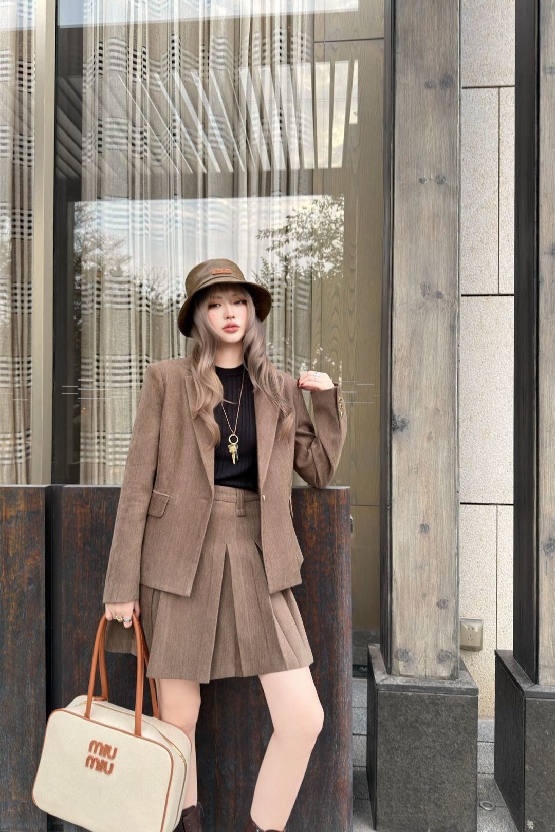 26SS NEW suit jacket pleated skirts