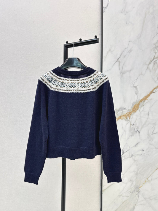 26SS NEW fair isle cashmere cardigan