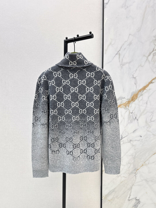 26SS NEW high neck gradient pullover sweater