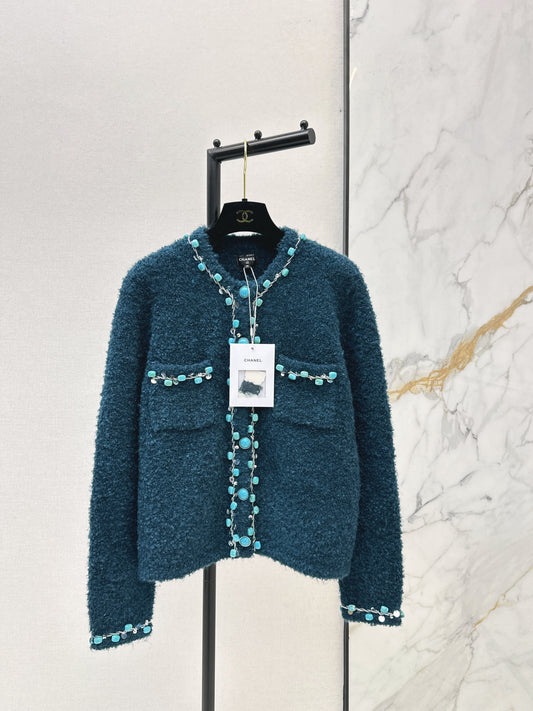 26SS NEW vintage beading cardigan