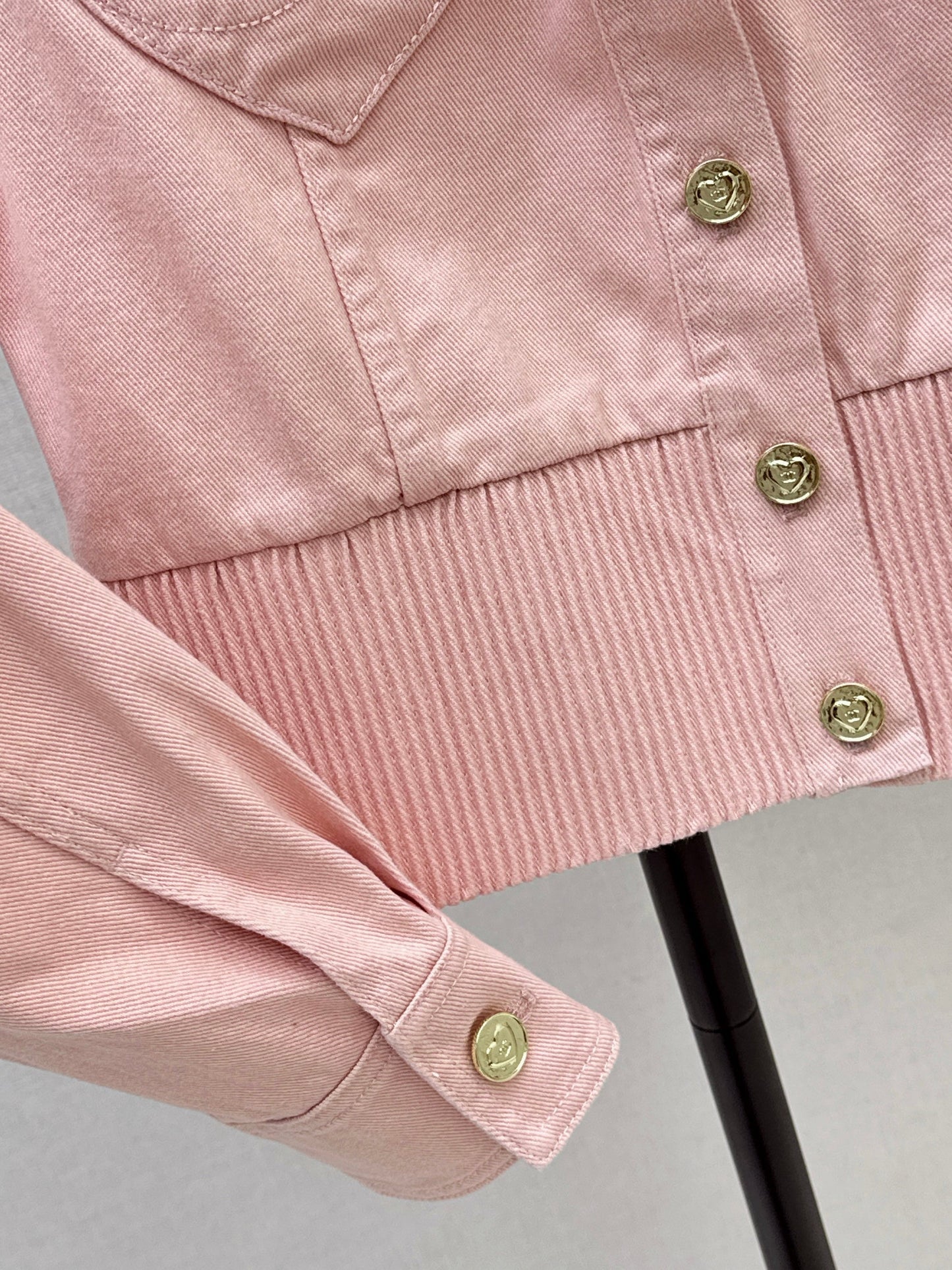 26SS NEUE Herz-Jeansjacke