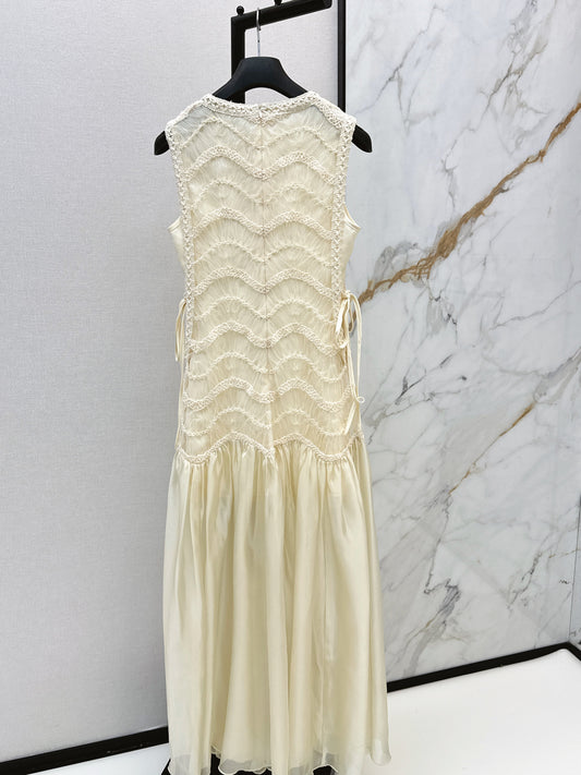 26SS NEW woven contract chiffon dress
