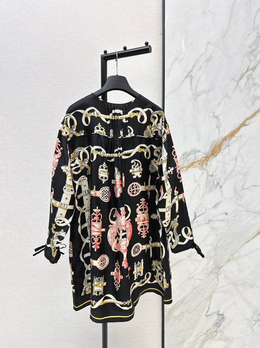 26SS NEW print silk dress