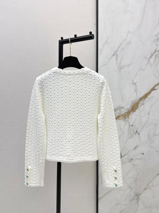 26SS NEW 3d texture knitted cardigan