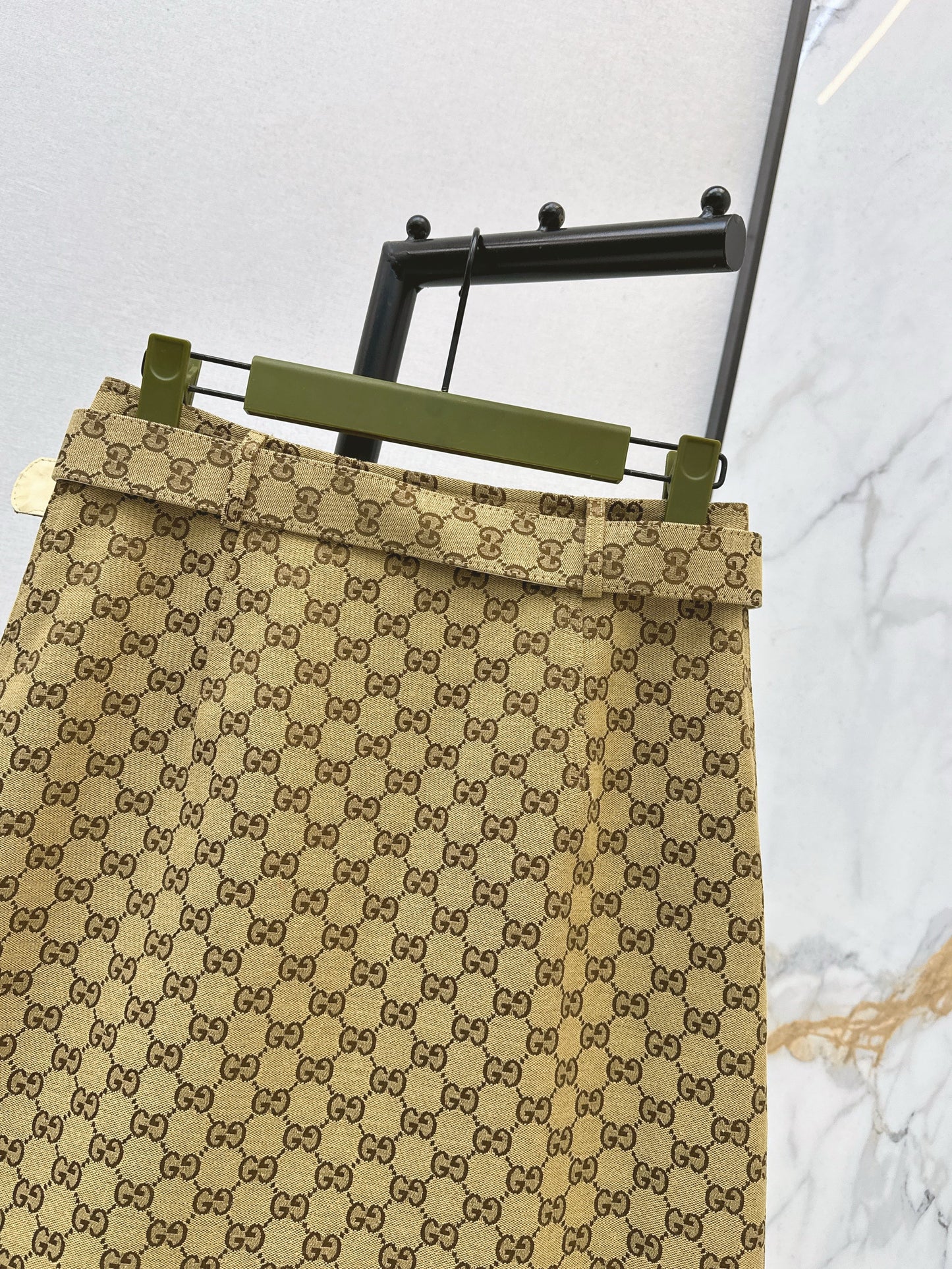 26SS NEW jacquard skirt with belted