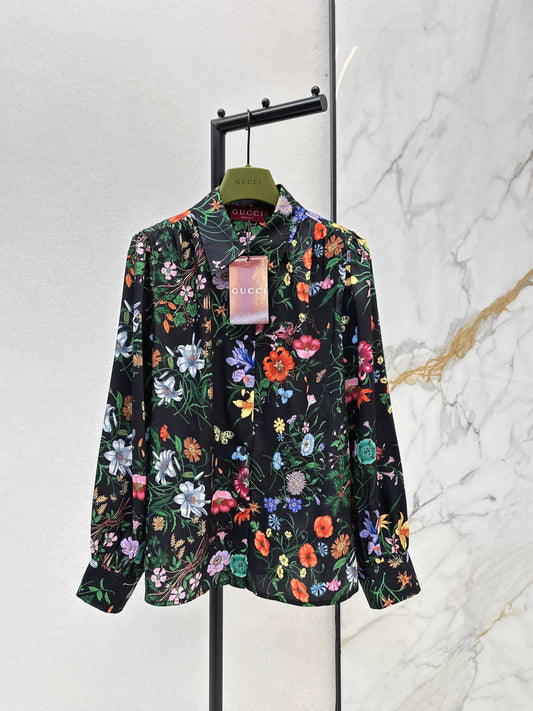 26SS NEW floral print silk shirts
