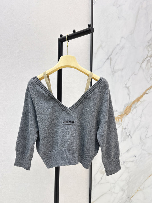26SS NEW off shoulder knit cardigan