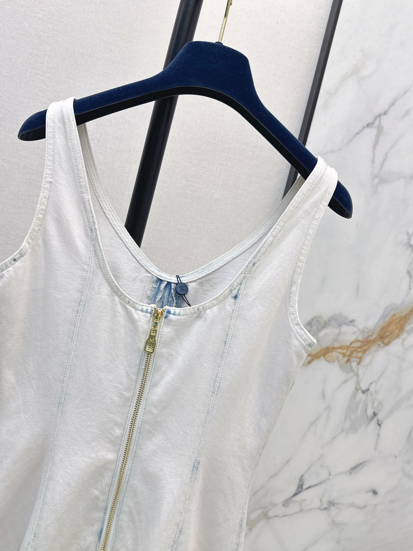 26SS NEW denim v-neck dress