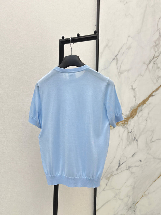 26SS NEW knitted short sleeve sweater