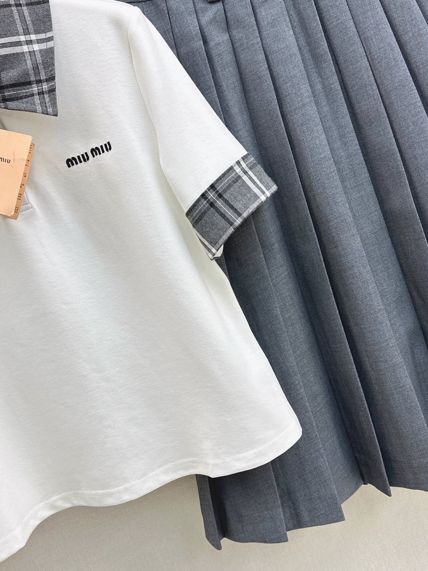 26SS NEW polo shirt+pleated skirts