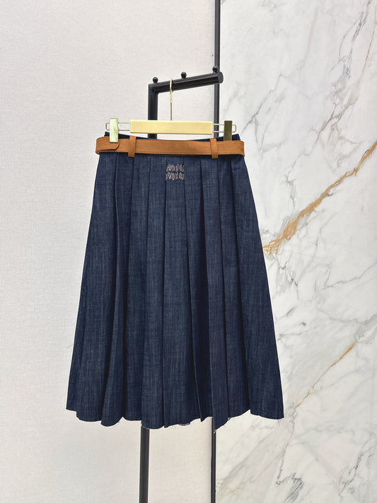 26SS NEW denim skirts with belted