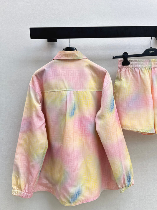26SS NEW print shirts short outfit sets