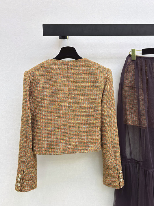 26SS NEW tweed woven jacket