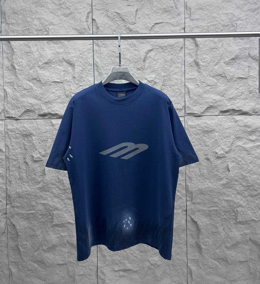 26SS NEW 3B letters hand-painted graffiti frayed short-sleeved T-shirt