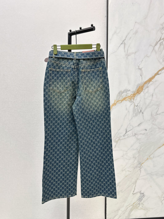 26SS NEW logo jacquard jeans