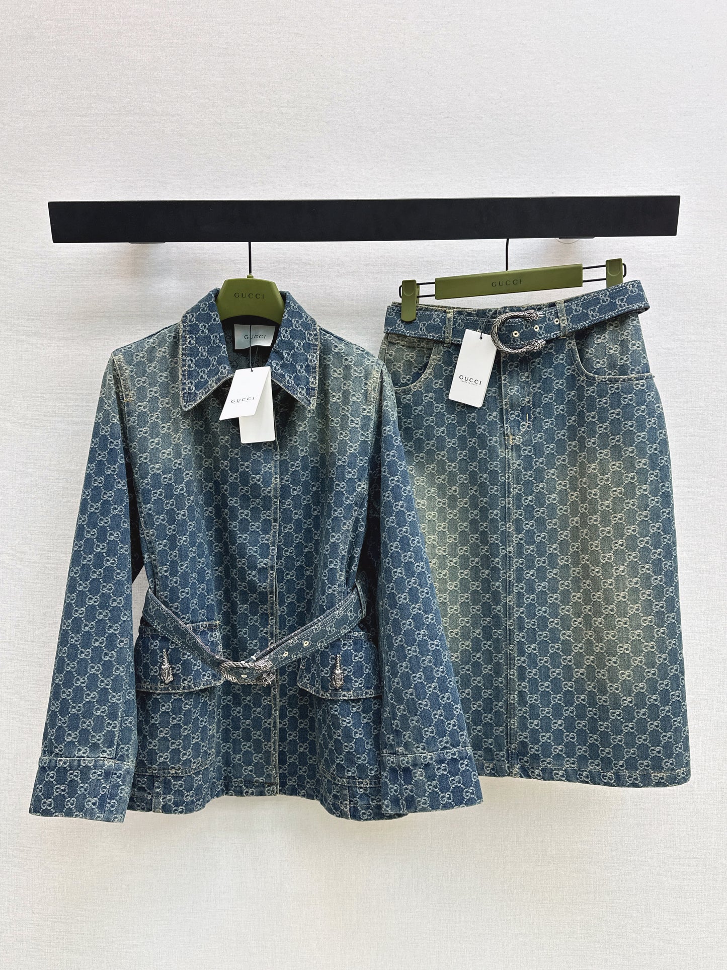 26SS NEW logo jacquard denim jacket