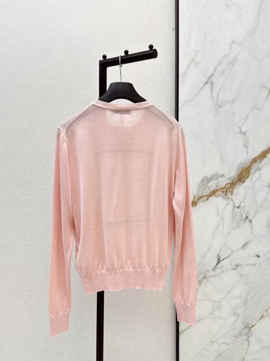 26SS NEW Garden World Series Embroidered Long Sleeve Sweater