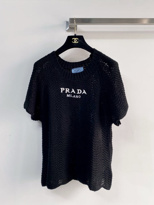 26SS NEW Hollow knitted short sleeves