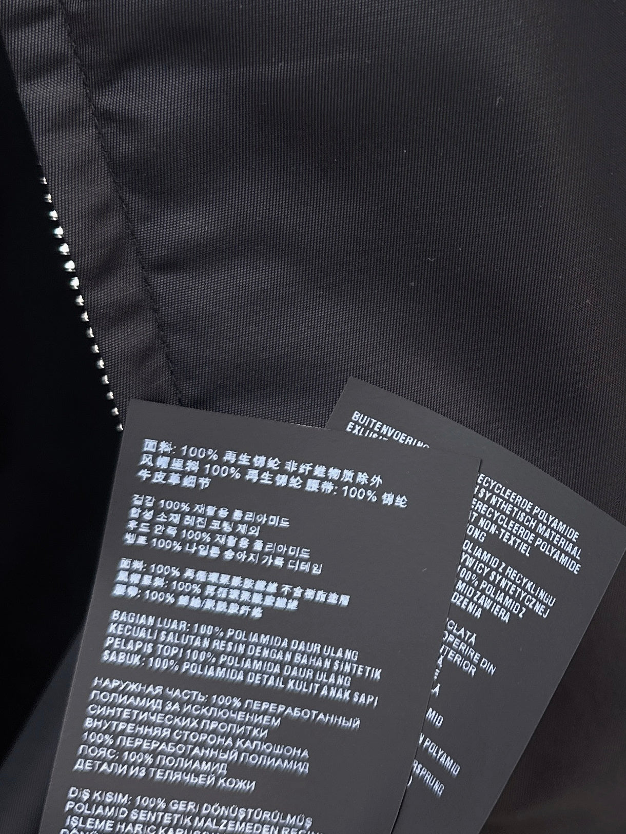 26SS NEW Nylon zipper hooded long jacket