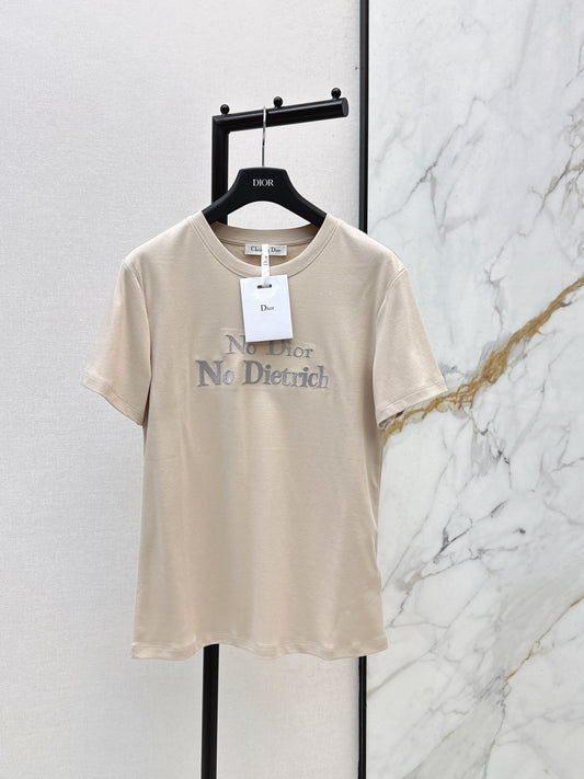 26SS NEW letter embroidered T-shirt