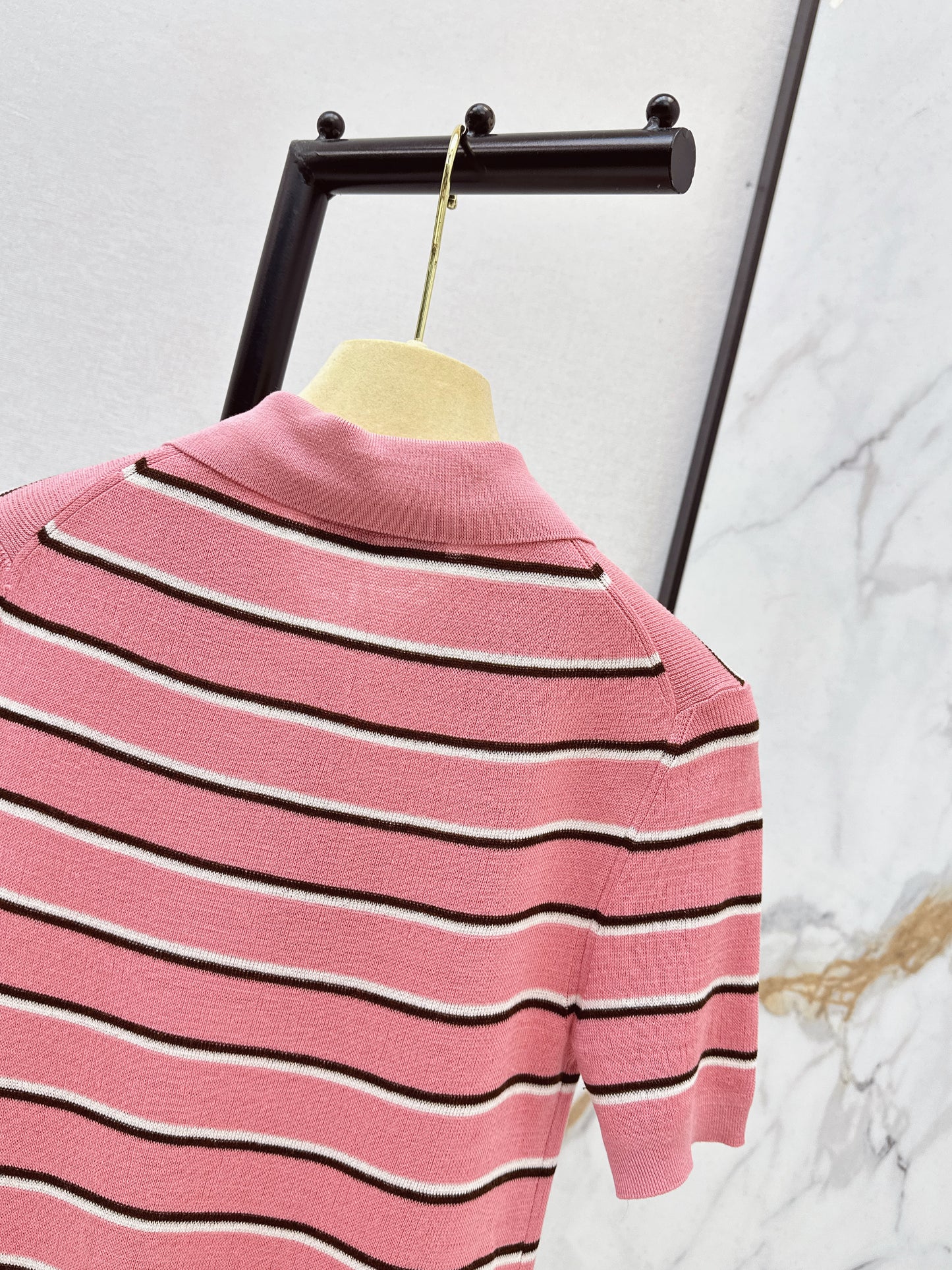 🔥Highest Quality🔥26SS NEW Striped Polo Short-Sleeved Shirt