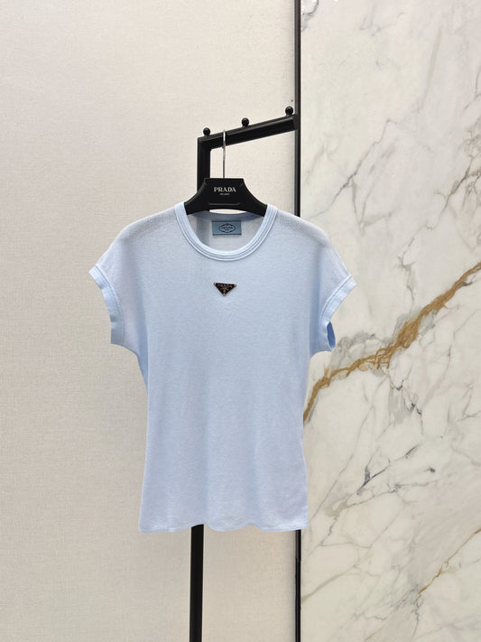 26SS NEW triangle logo slim fit T-shirt